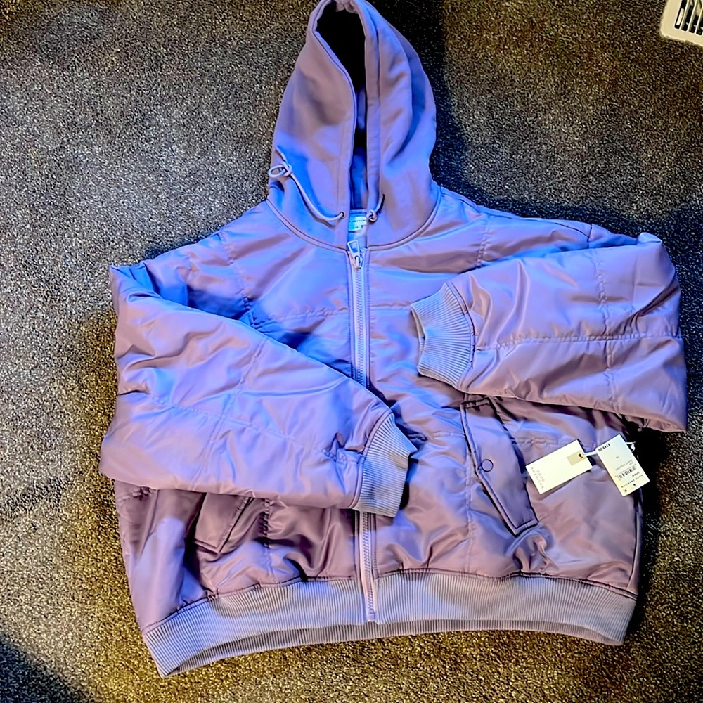NWT Lilac Good American Jacket Size L